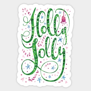 Holly Jolly Christmas Sticker